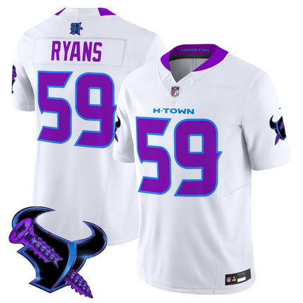 Men's Houston Texans 2025 DJ Screw Vapor Limited Jersey - All Stitched HOUTEX_KDZ - KINDOZY