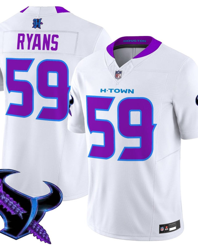 Men's Houston Texans 2025 DJ Screw Vapor Limited Jersey - All Stitched HOUTEX_KDZ - KINDOZY