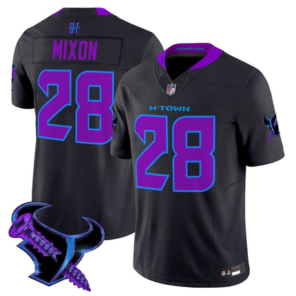 Men's Houston Texans 2025 DJ Screw Vapor Limited Jersey - All Stitched HOUTEX_KDZ - KINDOZY