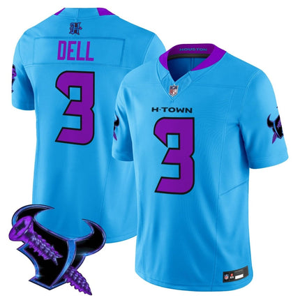 Men's Houston Texans 2025 DJ Screw Vapor Limited Jersey - All Stitched HOUTEX_KDZ - KINDOZY