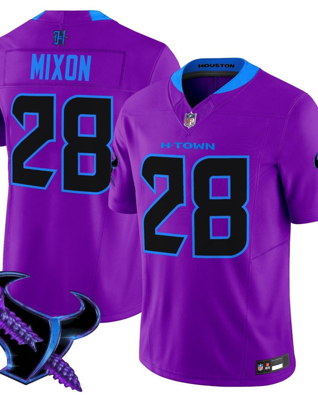 Men's Houston Texans 2025 DJ Screw Vapor Limited Jersey - All Stitched HOUTEX_KDZ - KINDOZY