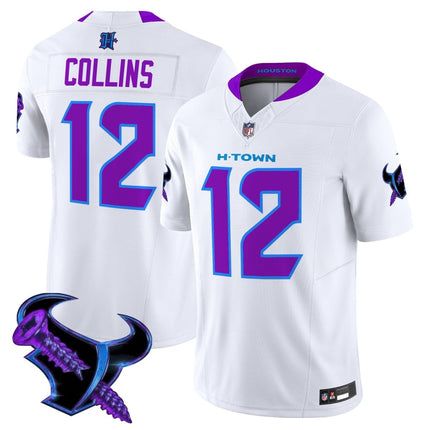 Men's Houston Texans 2025 DJ Screw Vapor Limited Jersey - All Stitched HOUTEX_KDZ - KINDOZY