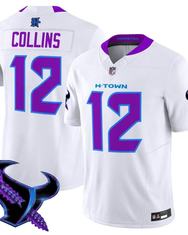 Men's Houston Texans 2025 DJ Screw Vapor Limited Jersey - All Stitched HOUTEX_KDZ - KINDOZY