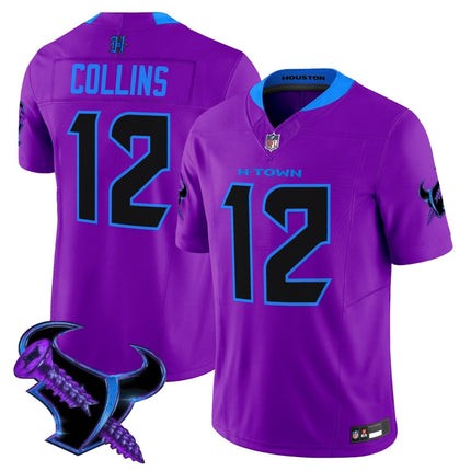 Men's Houston Texans 2025 DJ Screw Vapor Limited Jersey - All Stitched HOUTEX_KDZ - KINDOZY