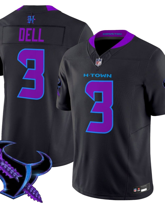 Men's Houston Texans 2025 DJ Screw Vapor Limited Jersey - All Stitched HOUTEX_KDZ - KINDOZY