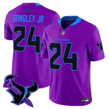 Men's Houston Texans 2025 DJ Screw Vapor Limited Jersey - All Stitched HOUTEX_KDZ - KINDOZY