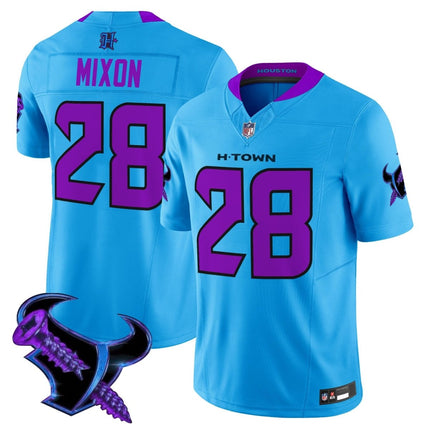 Men's Houston Texans 2025 DJ Screw Vapor Limited Jersey - All Stitched HOUTEX_KDZ - KINDOZY