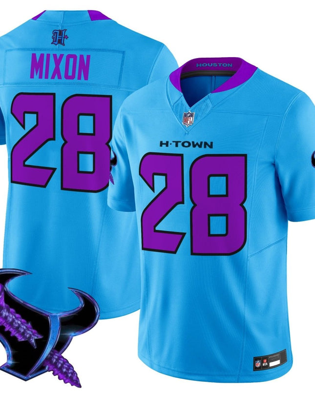 Men's Houston Texans 2025 DJ Screw Vapor Limited Jersey - All Stitched HOUTEX_KDZ - KINDOZY