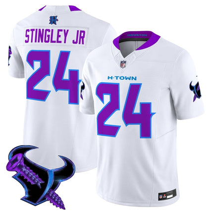 Men's Houston Texans 2025 DJ Screw Vapor Limited Jersey - All Stitched HOUTEX_KDZ - KINDOZY