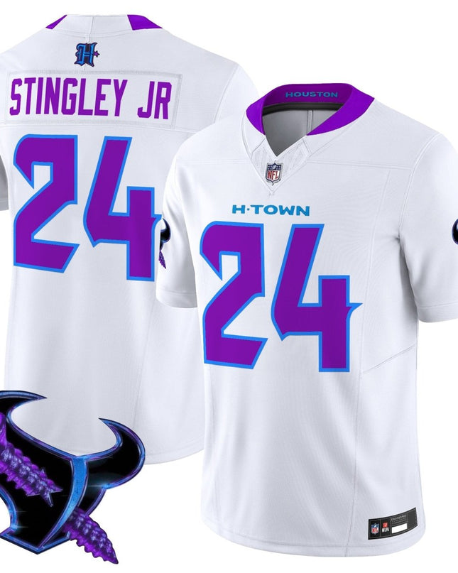 Men's Houston Texans 2025 DJ Screw Vapor Limited Jersey - All Stitched HOUTEX_KDZ - KINDOZY