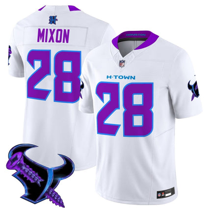 Men's Houston Texans 2025 DJ Screw Vapor Limited Jersey - All Stitched HOUTEX_KDZ - KINDOZY