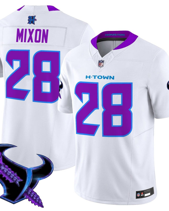 Men's Houston Texans 2025 DJ Screw Vapor Limited Jersey - All Stitched HOUTEX_KDZ - KINDOZY