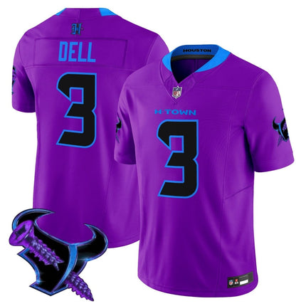Men's Houston Texans 2025 DJ Screw Vapor Limited Jersey - All Stitched HOUTEX_KDZ - KINDOZY