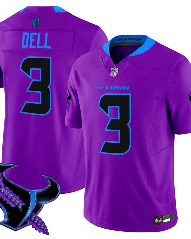 Men's Houston Texans 2025 DJ Screw Vapor Limited Jersey - All Stitched HOUTEX_KDZ - KINDOZY