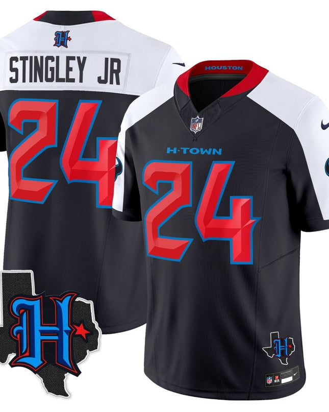 Men's Houston Texans 2025 Texas Patch Vapor Limited Jersey - All Stitched HOUTEX_KDZ - KINDOZY