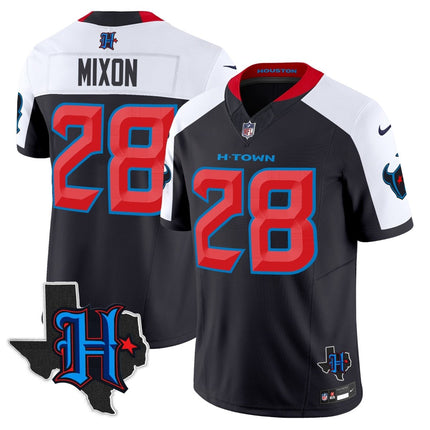Men's Houston Texans 2025 Texas Patch Vapor Limited Jersey - All Stitched HOUTEX_KDZ - KINDOZY