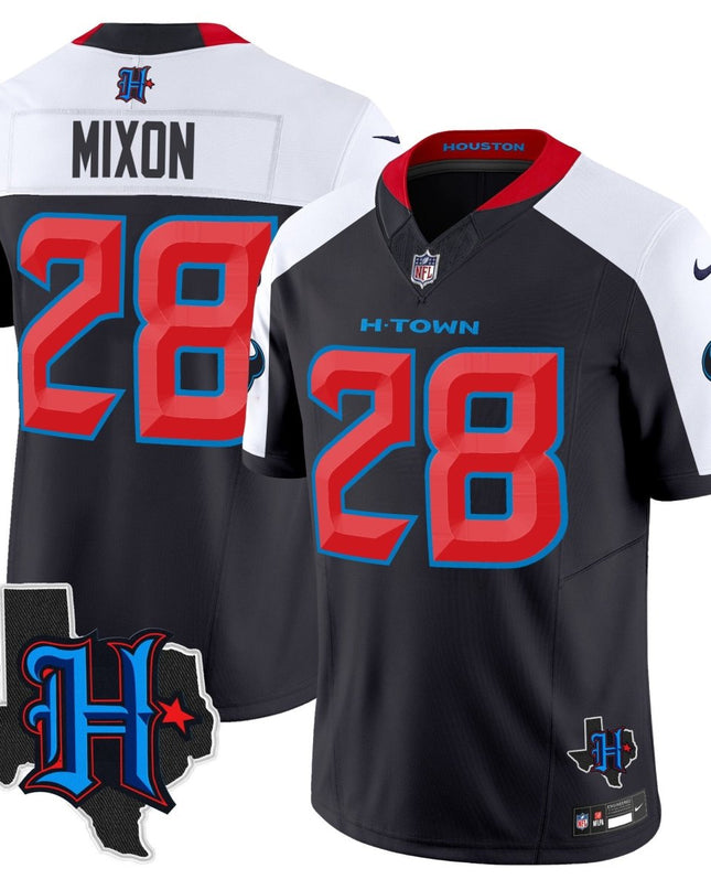 Men's Houston Texans 2025 Texas Patch Vapor Limited Jersey - All Stitched HOUTEX_KDZ - KINDOZY