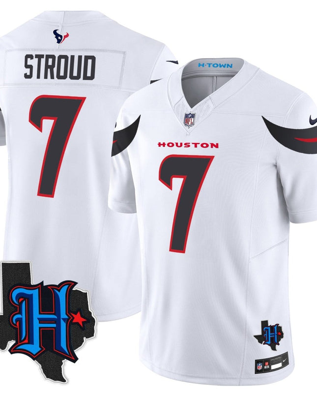 Men's Houston Texans 2025 Texas Patch Vapor Limited Jersey - All Stitched HOUTEX_KDZ - KINDOZY