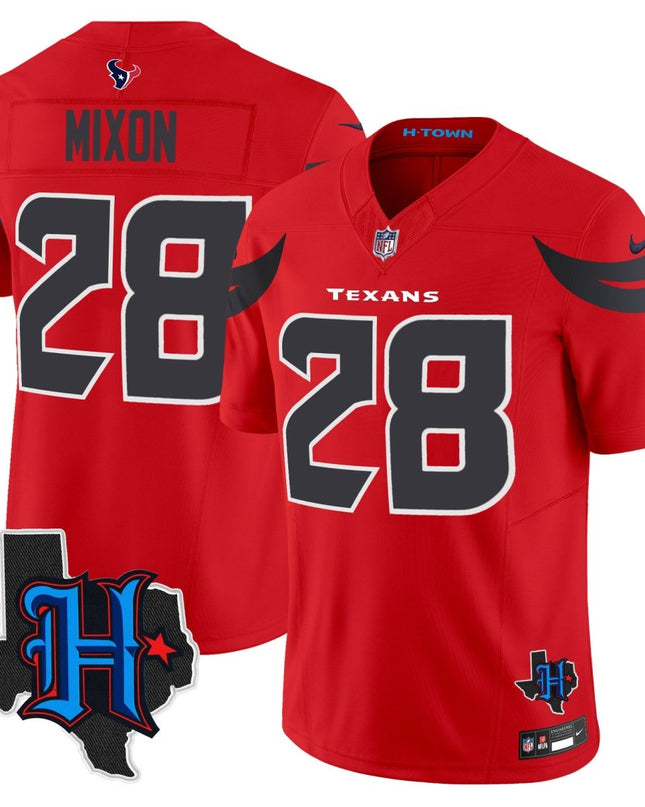 Men's Houston Texans 2025 Texas Patch Vapor Limited Jersey - All Stitched HOUTEX_KDZ - KINDOZY