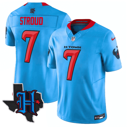 Men's Houston Texans 2025 Texas Patch Vapor Limited Jersey - All Stitched HOUTEX_KDZ - KINDOZY