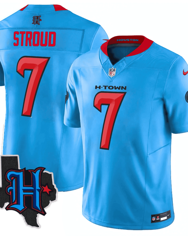 Men's Houston Texans 2025 Texas Patch Vapor Limited Jersey - All Stitched HOUTEX_KDZ - KINDOZY