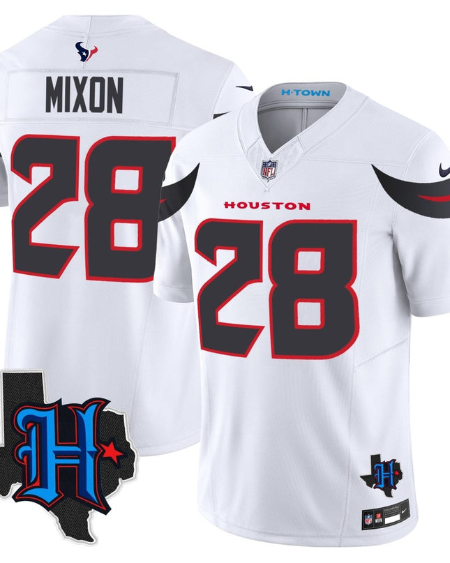 Men's Houston Texans 2025 Texas Patch Vapor Limited Jersey - All Stitched HOUTEX_KDZ - KINDOZY