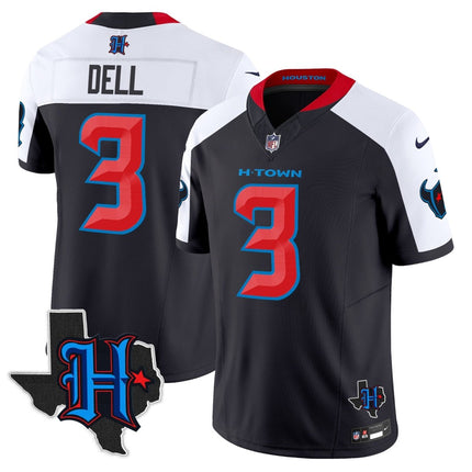 Men's Houston Texans 2025 Texas Patch Vapor Limited Jersey - All Stitched HOUTEX_KDZ - KINDOZY