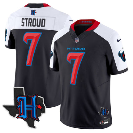 Men's Houston Texans 2025 Texas Patch Vapor Limited Jersey - All Stitched HOUTEX_KDZ - KINDOZY