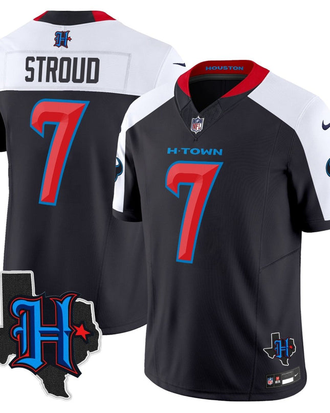 Men's Houston Texans 2025 Texas Patch Vapor Limited Jersey - All Stitched HOUTEX_KDZ - KINDOZY