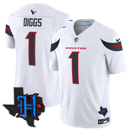 Men's Houston Texans 2025 Texas Patch Vapor Limited Jersey - All Stitched HOUTEX_KDZ - KINDOZY