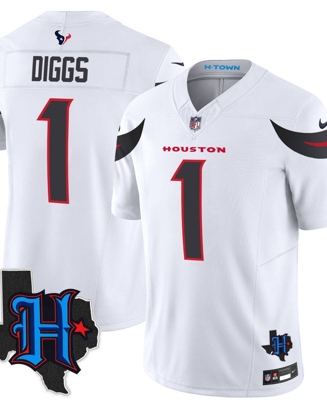 Men's Houston Texans 2025 Texas Patch Vapor Limited Jersey - All Stitched HOUTEX_KDZ - KINDOZY
