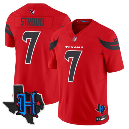 Men's Houston Texans 2025 Texas Patch Vapor Limited Jersey - All Stitched HOUTEX_KDZ - KINDOZY
