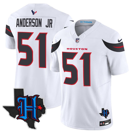 Men's Houston Texans 2025 Texas Patch Vapor Limited Jersey - All Stitched HOUTEX_KDZ - KINDOZY