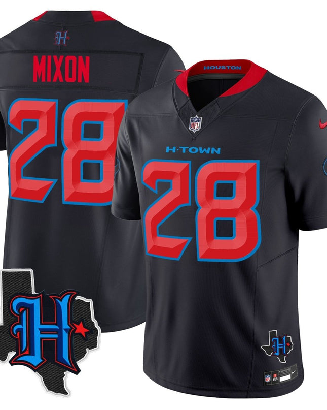 Men's Houston Texans 2025 Texas Patch Vapor Limited Jersey - All Stitched HOUTEX_KDZ - KINDOZY