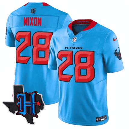 Men's Houston Texans 2025 Texas Patch Vapor Limited Jersey - All Stitched HOUTEX_KDZ - KINDOZY