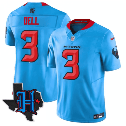 Men's Houston Texans 2025 Texas Patch Vapor Limited Jersey - All Stitched HOUTEX_KDZ - KINDOZY