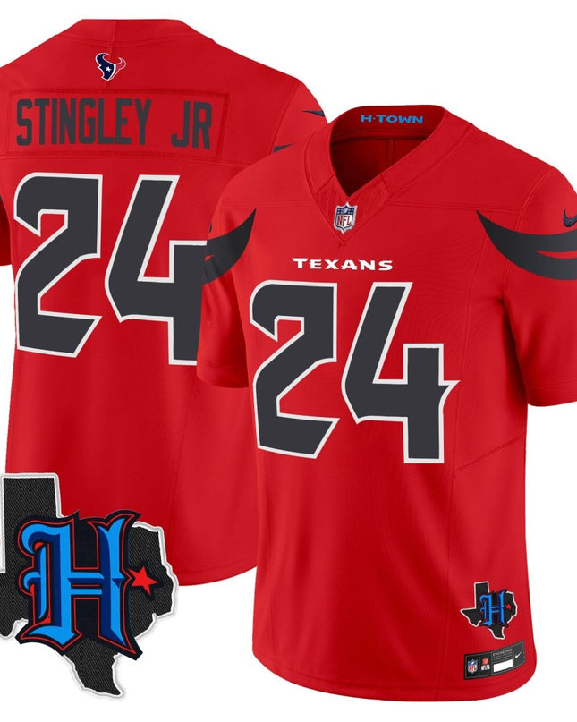 Men's Houston Texans 2025 Texas Patch Vapor Limited Jersey - All Stitched HOUTEX_KDZ - KINDOZY