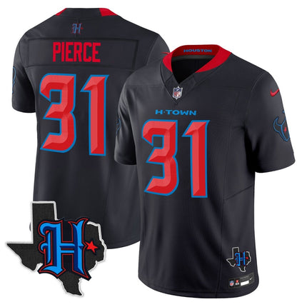 Men's Houston Texans 2025 Texas Patch Vapor Limited Jersey - All Stitched HOUTEX_KDZ - KINDOZY