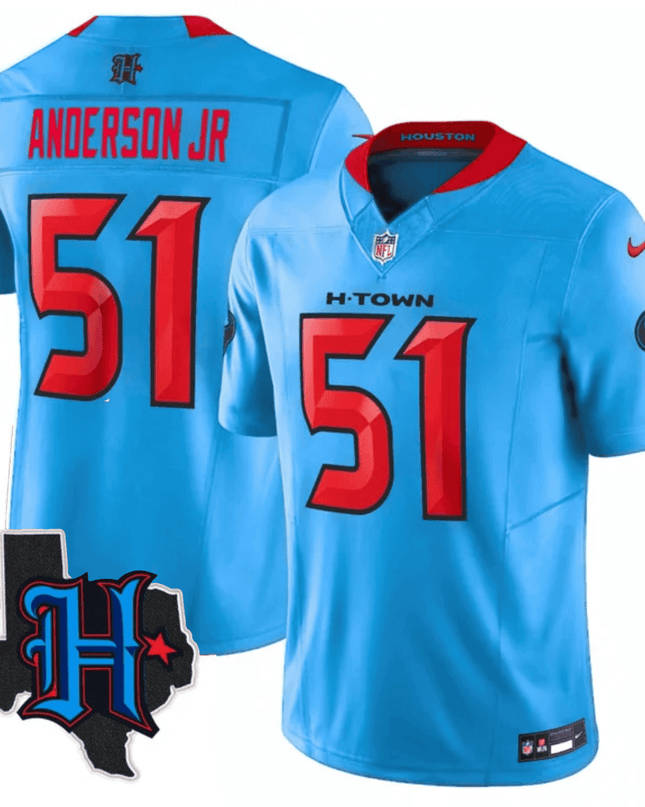 Men's Houston Texans 2025 Texas Patch Vapor Limited Jersey - All Stitched HOUTEX_KDZ - KINDOZY