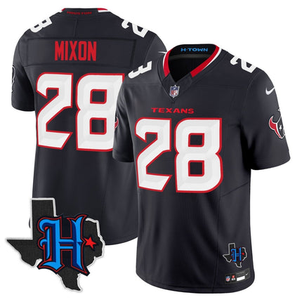 Men's Houston Texans 2025 Texas Patch Vapor Limited Jersey - All Stitched HOUTEX_KDZ - KINDOZY