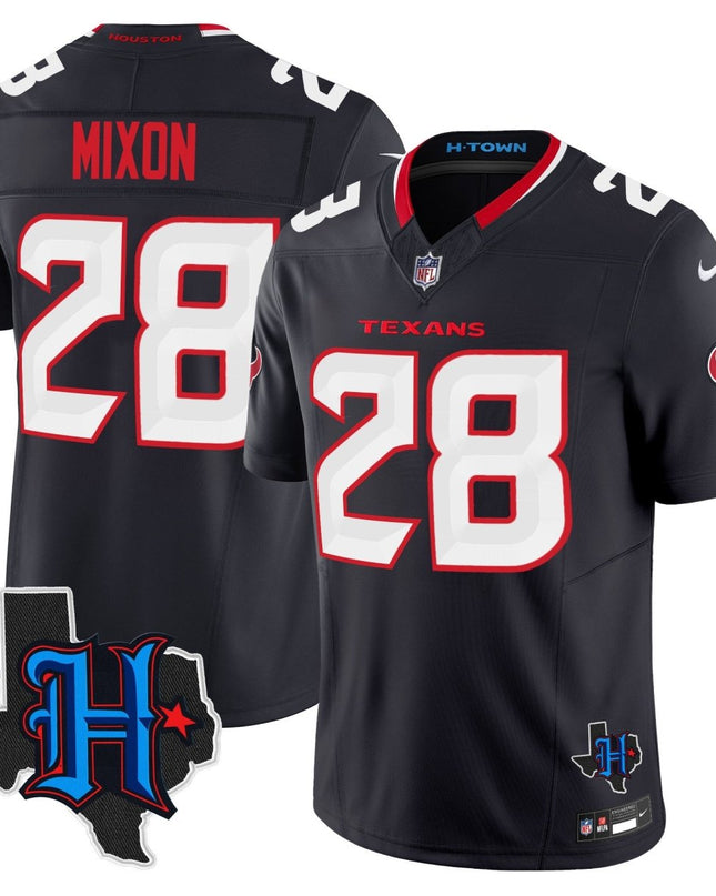 Men's Houston Texans 2025 Texas Patch Vapor Limited Jersey - All Stitched HOUTEX_KDZ - KINDOZY