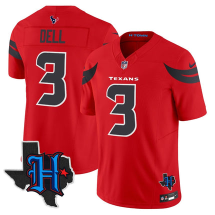 Men's Houston Texans 2025 Texas Patch Vapor Limited Jersey - All Stitched HOUTEX_KDZ - KINDOZY