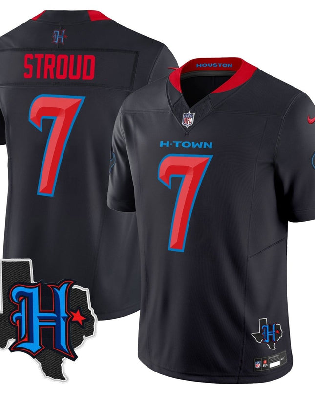 Men's Houston Texans 2025 Texas Patch Vapor Limited Jersey - All Stitched HOUTEX_KDZ - KINDOZY