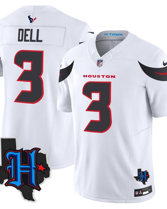 Men's Houston Texans 2025 Texas Patch Vapor Limited Jersey - All Stitched HOUTEX_KDZ - KINDOZY