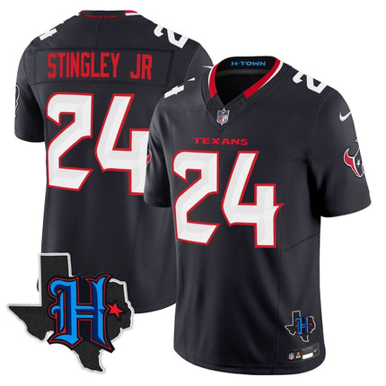 Men's Houston Texans 2025 Texas Patch Vapor Limited Jersey - All Stitched HOUTEX_KDZ - KINDOZY