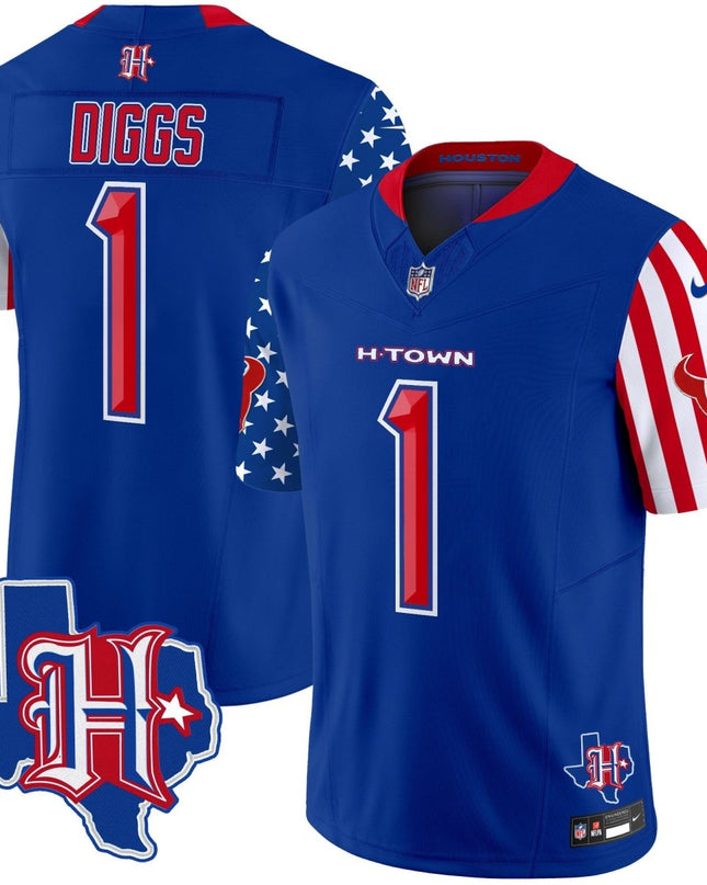 Men's Houston Texans American Style Vapor Limited Jersey - All Stitched HOUTEX_KDZ - KINDOZY