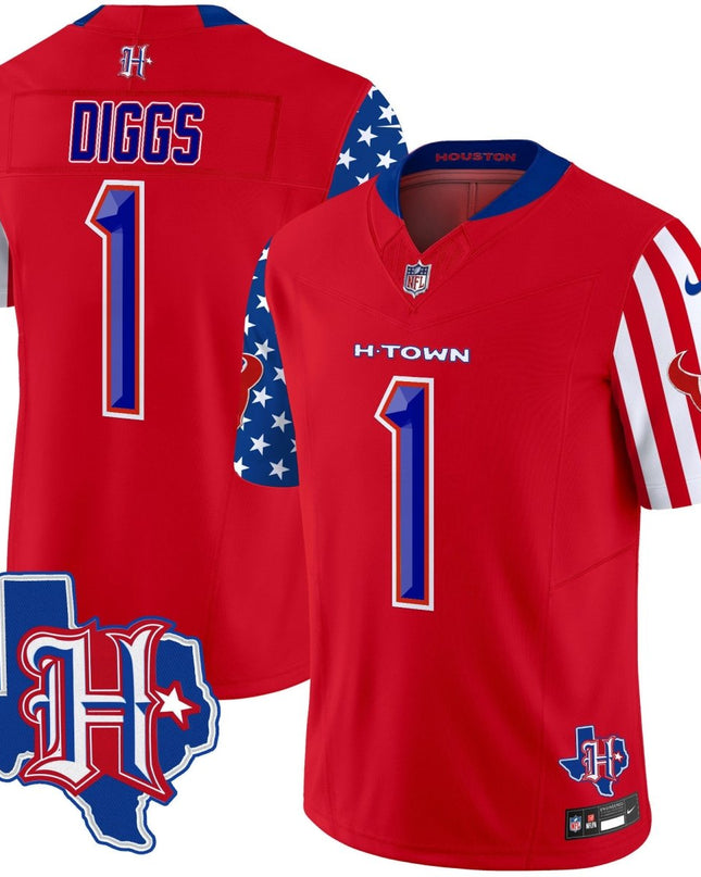 Men's Houston Texans American Style Vapor Limited Jersey - All Stitched HOUTEX_KDZ - KINDOZY