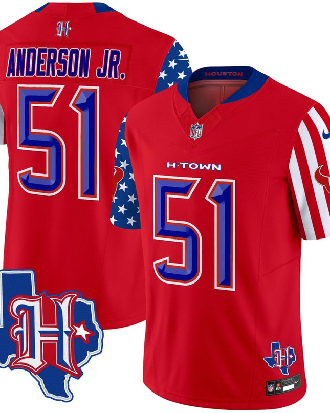 Men's Houston Texans American Style Vapor Limited Jersey - All Stitched HOUTEX_KDZ - KINDOZY
