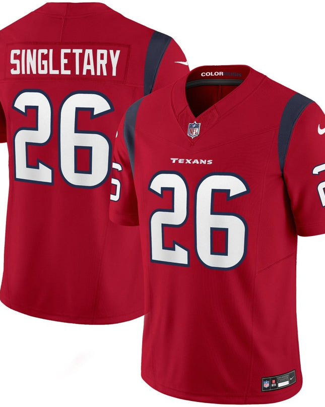 Men's Houston Texans Color Rush Legend Vapor Jersey - All Stitched HOUTEX_KDZ - KINDOZY