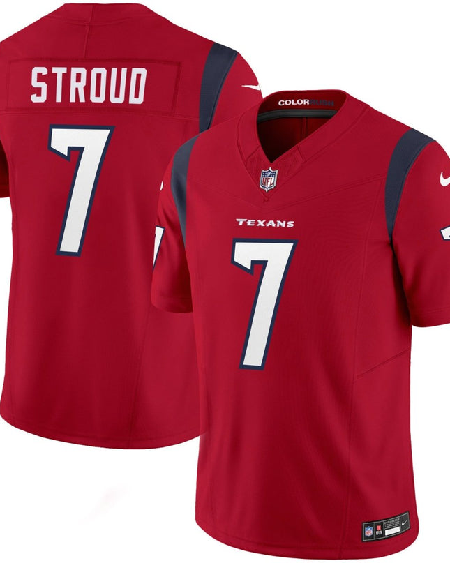 Men's Houston Texans Color Rush Legend Vapor Jersey - All Stitched HOUTEX_KDZ - KINDOZY